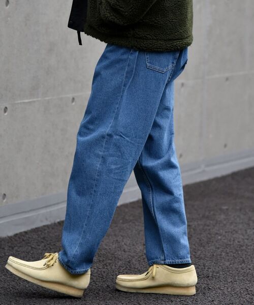 SHIPS（シップス）の「【WEB限定】SHIPS: バルーン シルエット ワイド テーパード デニム パンツ（デニムパンツ・メンズ・ライトブルー/ネイビー/ブルー・SMALL/MEDIUM/LARGE）」の17枚目の写真
