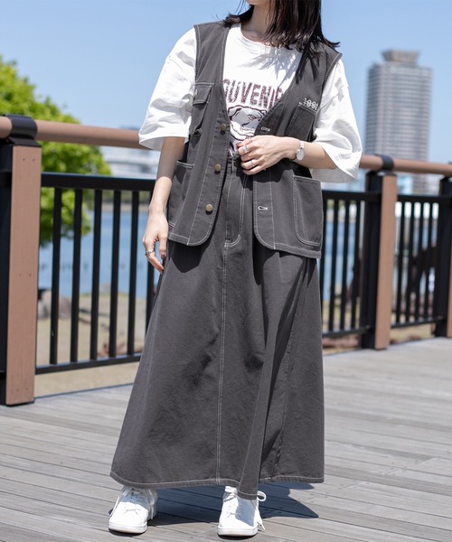 PairPair（ペアペア）の「シェフスカート(セットアップ/リンクアイテム)（スカート・レディース・ベージュ/スミクロ/アイボリー・FREE）」の15枚目の写真