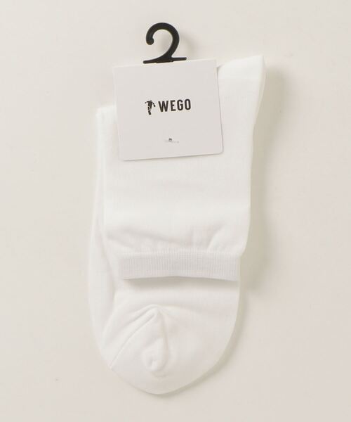 WEGO（ウィゴー）の「WEGO/ナイロン混ソックス（ソックス/靴下・レディース・ブラウン/パープル/ホワイト/ブラック/グリーン・23-25cm）」の2枚目の写真