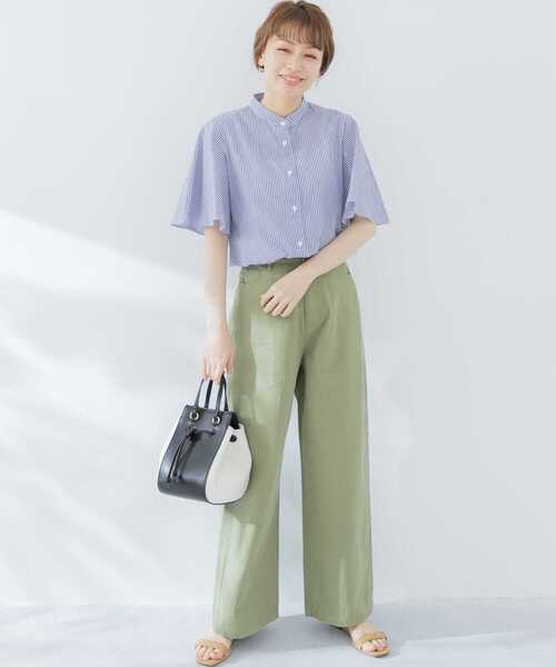 URBAN RESEARCH Sonny Label（アーバンリサーチサニーレーベル）の「ワイドチノパンツ（その他パンツ・レディース・グレー系その他/カーキ/ベージュ・38/36）」の5枚目の写真