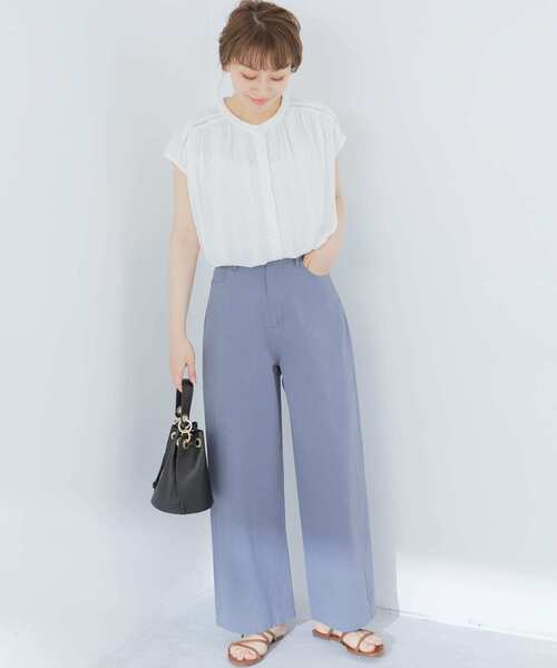 URBAN RESEARCH Sonny Label（アーバンリサーチサニーレーベル）の「ワイドチノパンツ（その他パンツ・レディース・グレー系その他/カーキ/ベージュ・38/36）」の12枚目の写真