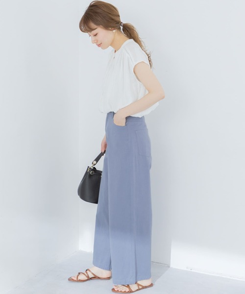 URBAN RESEARCH Sonny Label（アーバンリサーチサニーレーベル）の「ワイドチノパンツ（その他パンツ・レディース・グレー系その他/カーキ/ベージュ・38/36）」の13枚目の写真