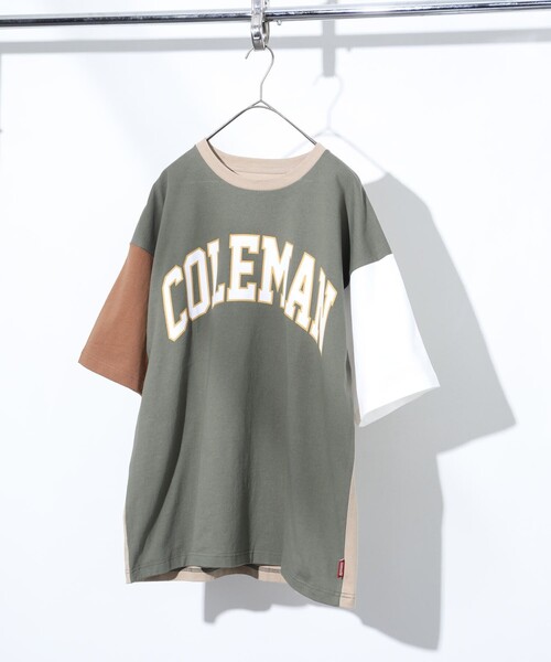 COLEMAN（コールマン）の「Coleman/コールマン カレッジロゴ プリント Tシャツ（Tシャツ/カットソー・メンズ・ホワイト/ブラック/ベージュ/モスグリーン/その他/その他1・MEDIUM/LARGE）」の6枚目の写真