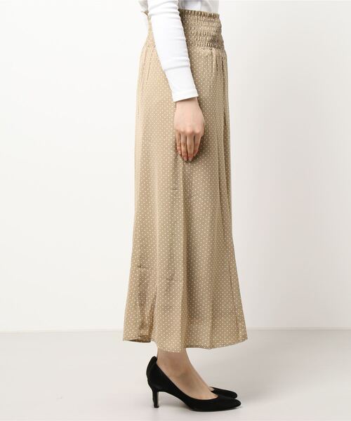 flower（フラワー）の「スウィーティドットスカート（スカート・レディース・ベージュ/アイボリー・FREE）」の3枚目の写真