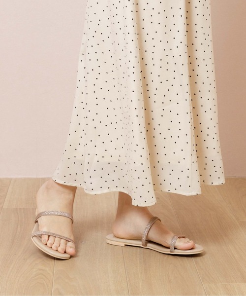 flower（フラワー）の「スウィーティドットスカート（スカート・レディース・ベージュ/アイボリー・FREE）」の10枚目の写真