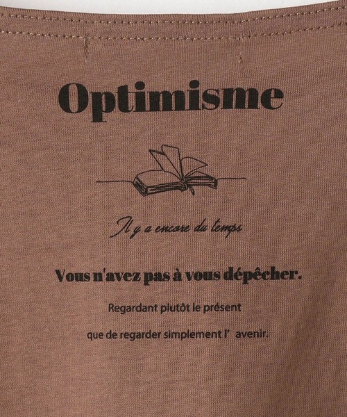 NICOLE white（ニコルホワイト）の「プリントＴシャツ（Tシャツ/カットソー・レディース・チャコールグレー/ブラウン/オフホワイト・FREE）」の7枚目の写真