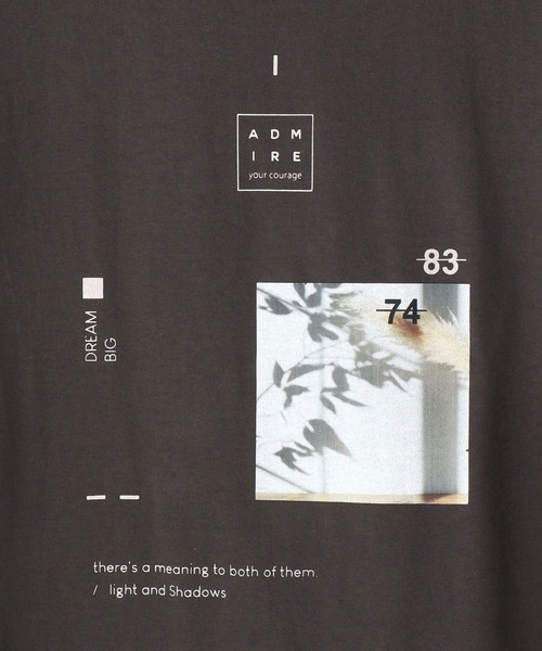 NICOLE white（ニコルホワイト）の「プリントＴシャツ（Tシャツ/カットソー・レディース・チャコールグレー/ブラウン/オフホワイト・FREE）」の11枚目の写真