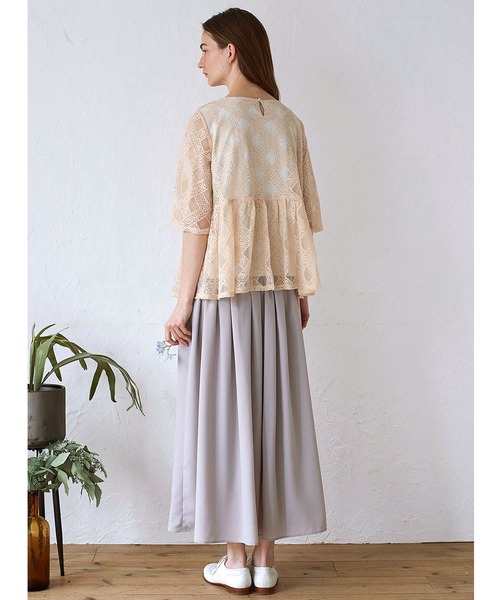 シロップ．（シロップ．）の「ふんわりギャザースカート（スカート・レディース・ライトグレー/グリーン・SMALL/MEDIUM/LARGE/X-LARGE/XX-LARGE）」の7枚目の写真