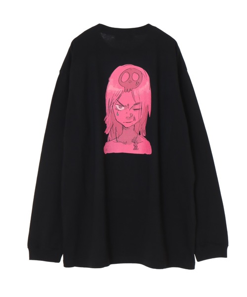 ROMPUS(ロンパース)の「【ROMPUS×JUN INAGAWA】REDちゃんは長袖でもパーティー嫌い(Tシャツ/カットソー・レディース・ブラック/オフホワイト・2)」の8枚目の写真