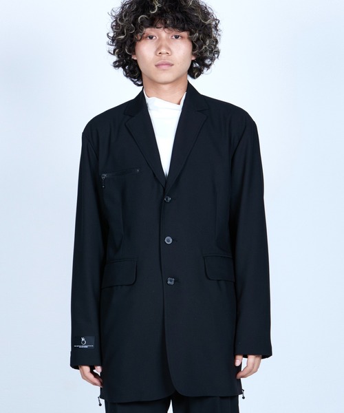 VIRGOwearworks（ヴァルゴウェアワークス）の「MIDDLE TAILORED JKT（テーラードジャケット・メンズ・ブラック/カーキ・4/2/3）」の3枚目の写真
