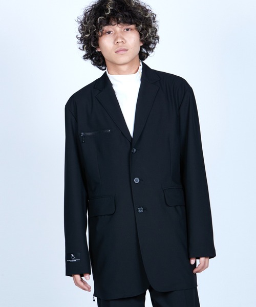VIRGOwearworks（ヴァルゴウェアワークス）の「MIDDLE TAILORED JKT（テーラードジャケット・メンズ・ブラック/カーキ・4/2/3）」の4枚目の写真