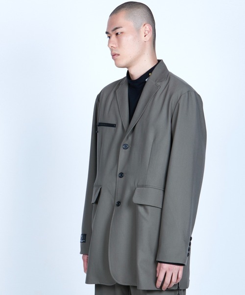 VIRGOwearworks（ヴァルゴウェアワークス）の「MIDDLE TAILORED JKT（テーラードジャケット・メンズ・ブラック/カーキ・4/2/3）」の8枚目の写真