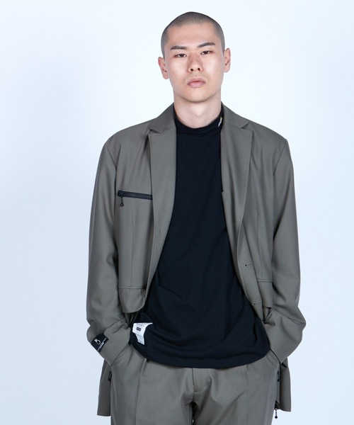 VIRGOwearworks（ヴァルゴウェアワークス）の「MIDDLE TAILORED JKT（テーラードジャケット・メンズ・ブラック/カーキ・4/2/3）」の9枚目の写真