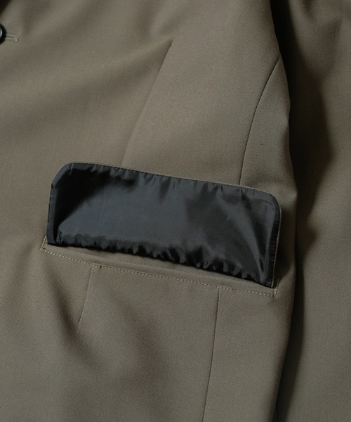 VIRGOwearworks（ヴァルゴウェアワークス）の「MIDDLE TAILORED JKT（テーラードジャケット・メンズ・ブラック/カーキ・4/2/3）」の15枚目の写真