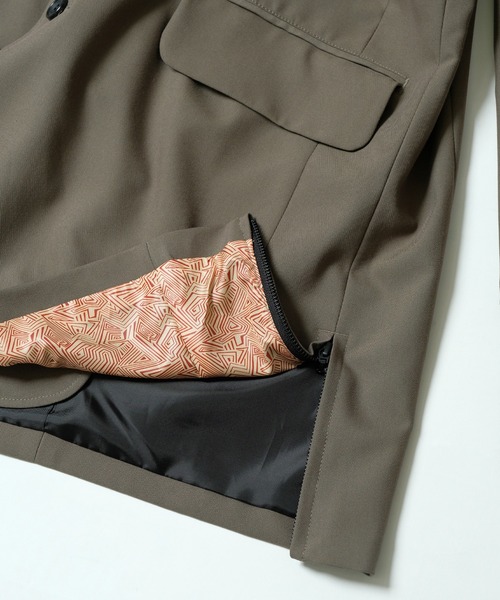 VIRGOwearworks（ヴァルゴウェアワークス）の「MIDDLE TAILORED JKT（テーラードジャケット・メンズ・ブラック/カーキ・4/2/3）」の16枚目の写真