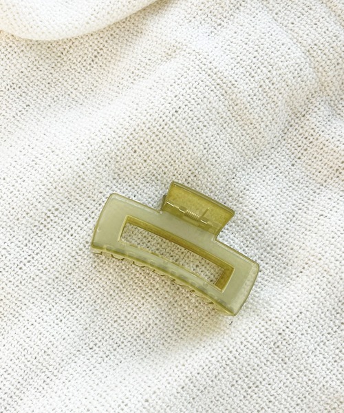 kutir（クティール）の「ビッグスクエアバンスクリップ（バレッタ/ヘアクリップ・レディース・ライトグレー/ライトグリーン/モカ/ラベンダー/ライトベージュ/ライトピンク・FREE）」の14枚目の写真