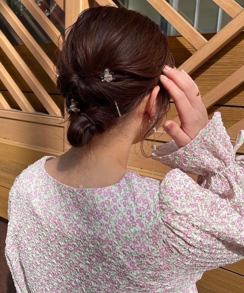 flower（フラワー）の「マリークリップ 2ピース（バレッタ/ヘアクリップ・レディース・ブラック/ベージュ/ブラウン・FREE）」の22枚目の写真