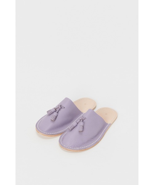 Hender Scheme（エンダースキーマ）の「leather slipper（ルームシューズ/スリッパ・メンズ・パープル/グリーン/バーガンディー/パープル系その他/ダークブラウン/ベージュ系その他/ブラック・LARGE/SMALL/MEDIUM）」の5枚目の写真