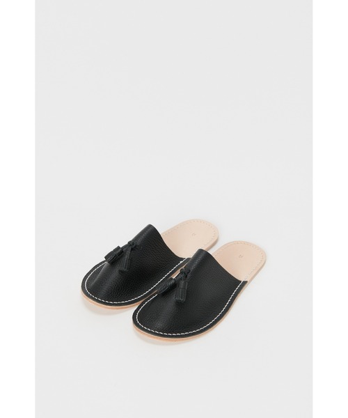 Hender Scheme（エンダースキーマ）の「leather slipper（ルームシューズ/スリッパ・メンズ・パープル/グリーン/バーガンディー/パープル系その他/ダークブラウン/ベージュ系その他/ブラック・LARGE/SMALL/MEDIUM）」の2枚目の写真