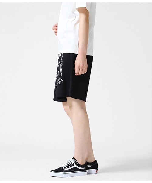 VETEMENTS（ヴェトモン）の「VETEMENTS / ヴェトモン：BLACK LABEL'' LOGO SHORTS：UA52TR400[RIP]（その他パンツ・メンズ・ブラック×ホワイト・S/XS）」の10枚目の写真