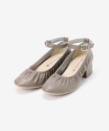 MAJESTIC LEGON | アンクルリボンギャザーパンプス(パンプス)