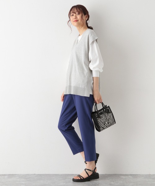 GLOBAL WORK（グローバルワーク）の「サイドベルトニットベスト/956230（ベスト・レディース・ブラック/グレー系その他/モカ・FREE）」の12枚目の写真