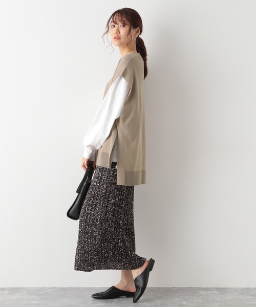 GLOBAL WORK（グローバルワーク）の「サイドベルトニットベスト/956230（ベスト・レディース・ブラック/グレー系その他/モカ・FREE）」の16枚目の写真