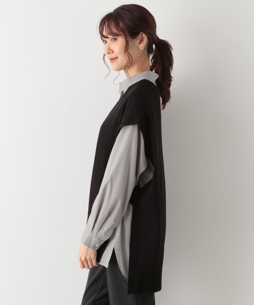 GLOBAL WORK（グローバルワーク）の「サイドベルトニットベスト/956230（ベスト・レディース・ブラック/グレー系その他/モカ・FREE）」の18枚目の写真