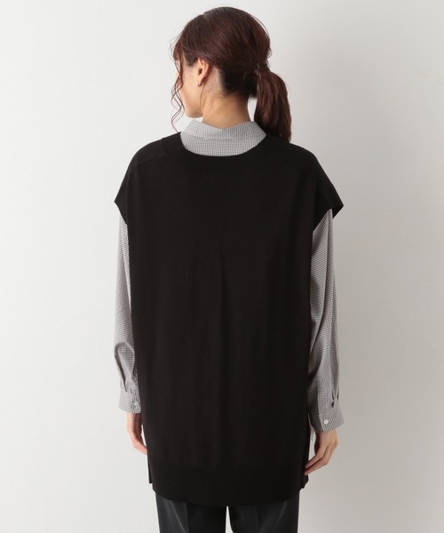 GLOBAL WORK（グローバルワーク）の「サイドベルトニットベスト/956230（ベスト・レディース・ブラック/グレー系その他/モカ・FREE）」の19枚目の写真