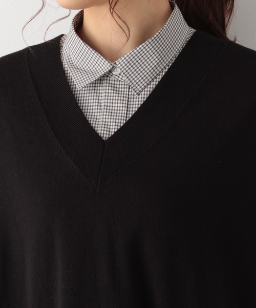 GLOBAL WORK（グローバルワーク）の「サイドベルトニットベスト/956230（ベスト・レディース・ブラック/グレー系その他/モカ・FREE）」の20枚目の写真