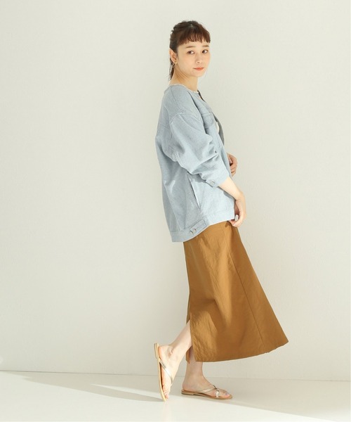 JOURNAL STANDARD relume(ジャーナルスタンダード レリューム)の「ONIBEGIE(オニベジ)ナイロンオックススカート◆(スカート・レディース・チョコ/キャメル/ネイビー/ブラウン・38/36)」の15枚目の写真
