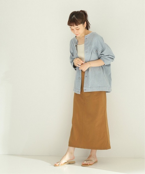 JOURNAL STANDARD relume(ジャーナルスタンダード レリューム)の「ONIBEGIE(オニベジ)ナイロンオックススカート◆(スカート・レディース・チョコ/キャメル/ネイビー/ブラウン・38/36)」の9枚目の写真