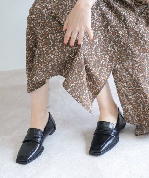 VIVIAN（ヴィヴィアン）の「スクエアトゥコインローファー（ローファー・レディース・ストーン/ゼブラ/ホワイト×ライム/ブラック系その他2/ブラウン系その他5・LL/S/M/L）」の21枚目の写真