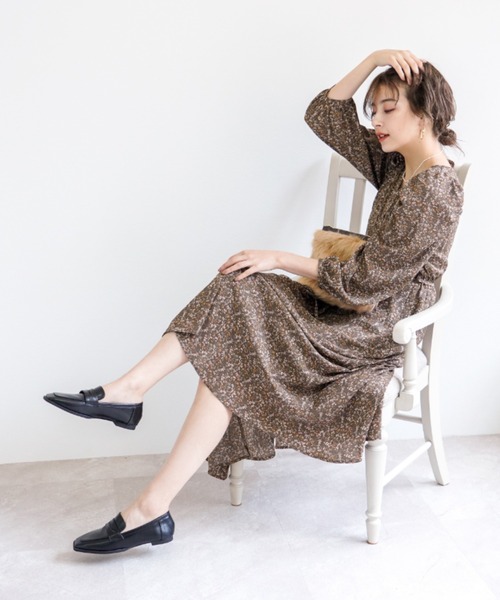 VIVIAN（ヴィヴィアン）の「スクエアトゥコインローファー（ローファー・レディース・ストーン/ゼブラ/ホワイト×ライム/ブラック系その他2/ブラウン系その他5・LL/S/M/L）」の10枚目の写真