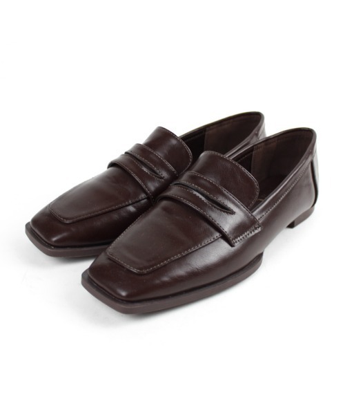 VIVIAN（ヴィヴィアン）の「スクエアトゥコインローファー（ローファー・レディース・ストーン/ゼブラ/ホワイト×ライム/ブラック系その他2/ブラウン系その他5・LL/S/M/L）」の12枚目の写真