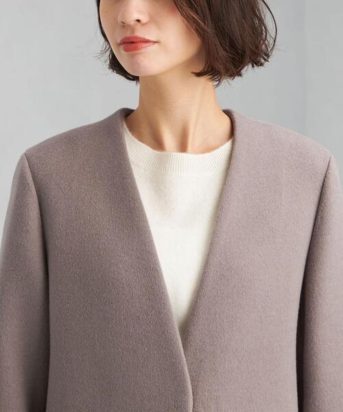 green label relaxing 36モカ ノーラペルコート green label relaxing（グリーンレーベルリラクシング）の