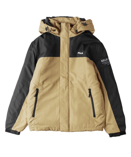【セール】【FILA/フィラ】ワンポイントロゴ刺繍 配色切替 アルミコーティング 中綿 エコダウン ジャケット アウター 保温（ダウンジャケット/コート）｜FILA（フィラ）