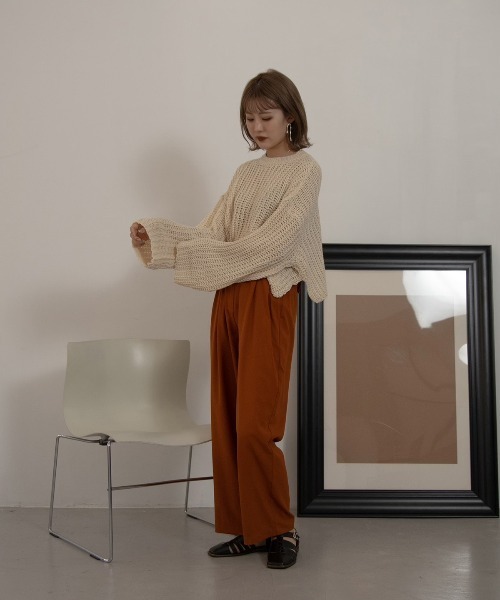 Amiur(エミレ)の「double belt pants(その他パンツ・レディース・ブラック/テラコッタ/アイボリー・M/S)」の20枚目の写真