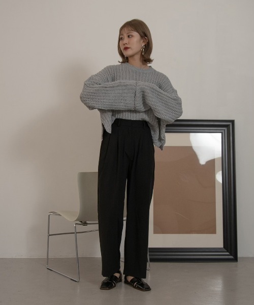Amiur(エミレ)の「double belt pants(その他パンツ・レディース・ブラック/テラコッタ/アイボリー・M/S)」の10枚目の写真
