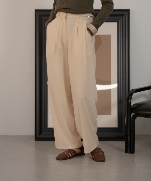 Amiur(エミレ)の「double belt pants(その他パンツ・レディース・ブラック/テラコッタ/アイボリー・M/S)」の13枚目の写真