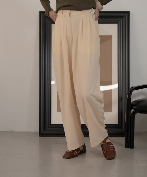 Amiur(エミレ)の「double belt pants(その他パンツ・レディース・ブラック/テラコッタ/アイボリー・M/S)」の22枚目の写真