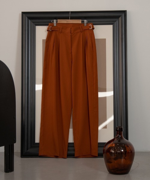 Amiur(エミレ)の「double belt pants(その他パンツ・レディース・ブラック/テラコッタ/アイボリー・M/S)」の16枚目の写真