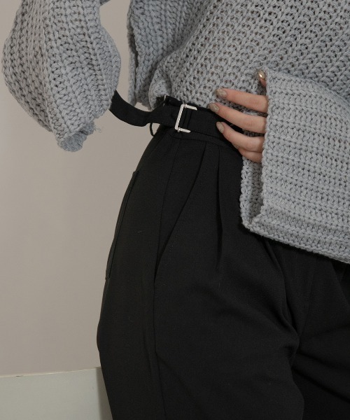 Amiur(エミレ)の「double belt pants(その他パンツ・レディース・ブラック/テラコッタ/アイボリー・M/S)」の19枚目の写真