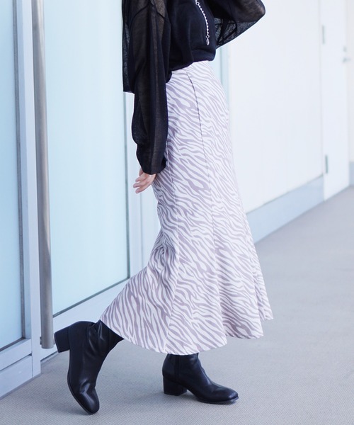 DuKKah（デュカ）の「Dukkah/【低身長向け】マーメイドロングスカート（スカート・レディース・ブラック/マスタード/アニマル・XS）」の20枚目の写真