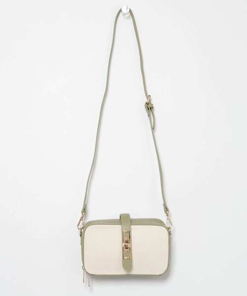 RODE SKO(ロデスコ)の「MI キャンバスひねり金具ショルダー(ショルダーバッグ・レディース・ブラウン/オリーブ・ONE)」の5枚目の写真