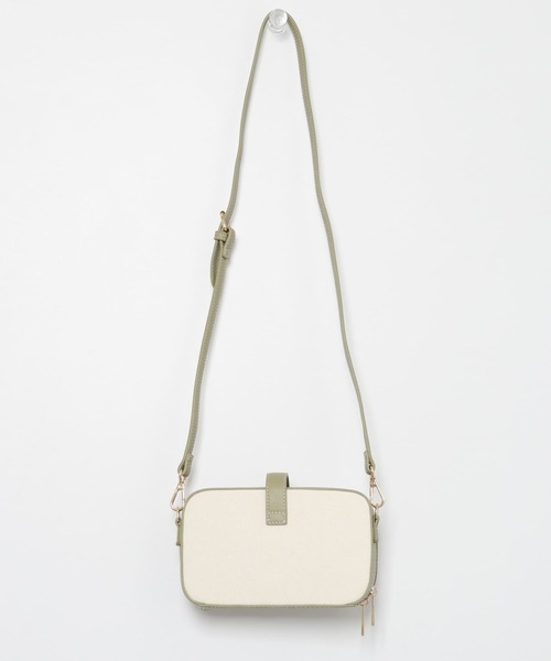 RODE SKO(ロデスコ)の「MI キャンバスひねり金具ショルダー(ショルダーバッグ・レディース・ブラウン/オリーブ・ONE)」の10枚目の写真