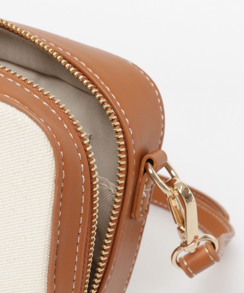 RODE SKO(ロデスコ)の「MI キャンバスひねり金具ショルダー(ショルダーバッグ・レディース・ブラウン/オリーブ・ONE)」の8枚目の写真