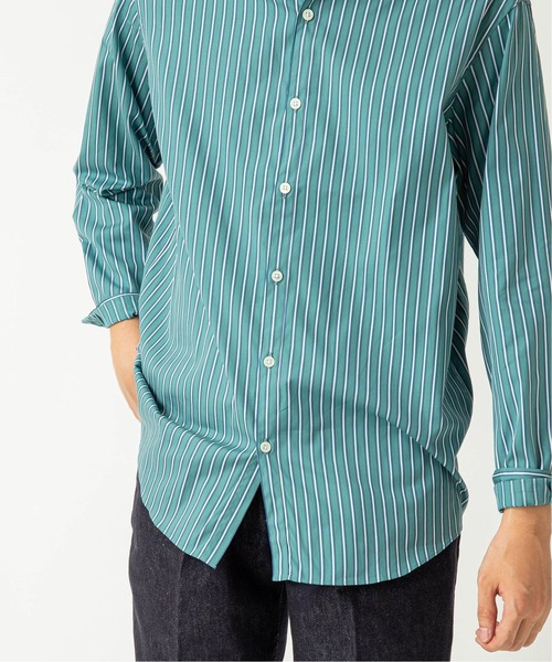 EDIFICE（エディフィス）の「ストライプ バンドカラー シャツ（シャツ/ブラウス・メンズ・ネイビー/グリーン/アイボリー・SMALL/MEDIUM/LARGE/X-LARGE）」の13枚目の写真