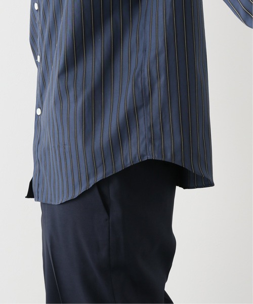 EDIFICE（エディフィス）の「ストライプ バンドカラー シャツ（シャツ/ブラウス・メンズ・ネイビー/グリーン/アイボリー・SMALL/MEDIUM/LARGE/X-LARGE）」の10枚目の写真