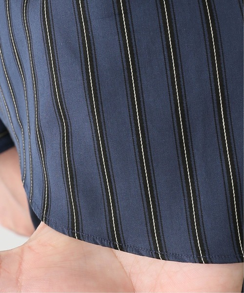 EDIFICE（エディフィス）の「ストライプ バンドカラー シャツ（シャツ/ブラウス・メンズ・ネイビー/グリーン/アイボリー・SMALL/MEDIUM/LARGE/X-LARGE）」の11枚目の写真